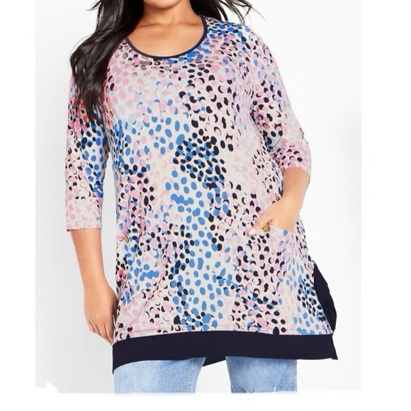 Women's Multicolor Patterned Top - Picture 2 of 6